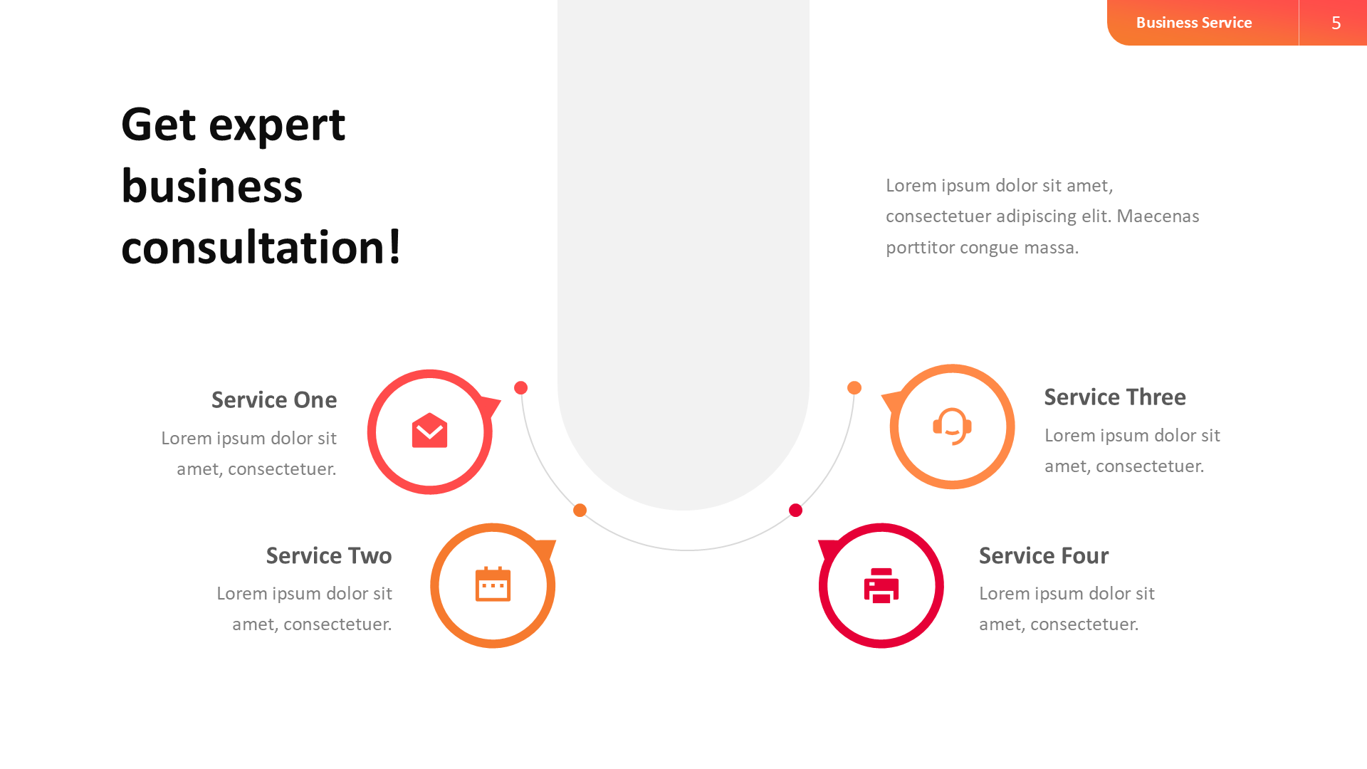 Service Business - Light (no Image) slide 5